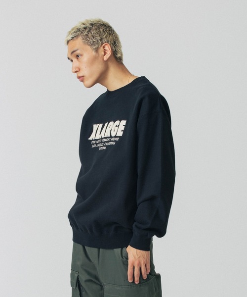 XLARGE(エクストララージ)の「CHENILLE LOGO CREWNECK SWEATSHIRT(スウェット・メンズ・グリーン/ブラック/ネイビー・S/M/XL/L)」の14枚目の写真