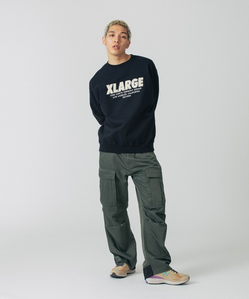 XLARGE(エクストララージ)の「CHENILLE LOGO CREWNECK SWEATSHIRT(スウェット・メンズ・グリーン/ブラック/ネイビー・S/M/XL/L)」の6枚目の写真