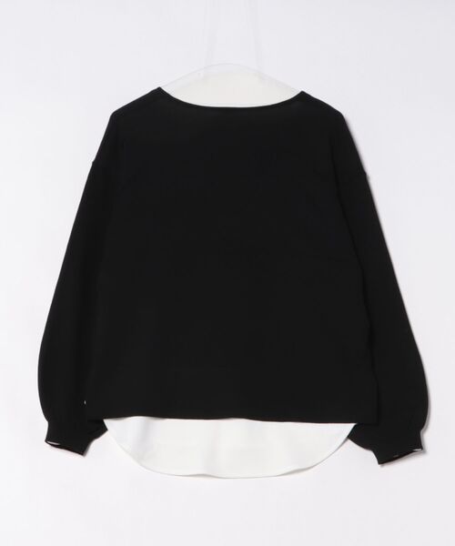 INTERPLANET(インタープラネット)の「【CLOCHE】VネックニットインナーSET(ニット/セーター・レディース・ブラック/グレイッシュベージュ・FREE)」の3枚目の写真