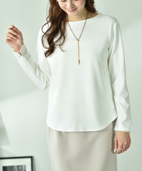 INTERPLANET(インタープラネット)の「【CLOCHE】VネックニットインナーSET(ニット/セーター・レディース・ブラック/グレイッシュベージュ・FREE)」の5枚目の写真