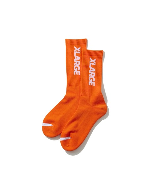 XLARGE(エクストララージ)の「STANDARD LOGO SOCKS(ソックス/靴下・メンズ・ブラック/ホワイト/オレンジ/ネイビー・ONE SIZE)」の4枚目の写真