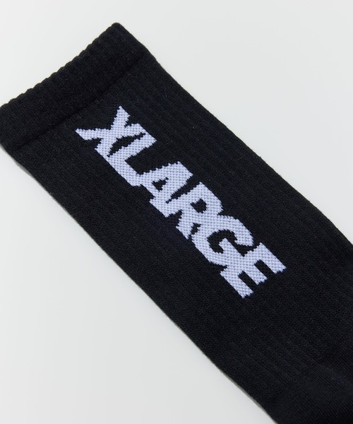 XLARGE(エクストララージ)の「STANDARD LOGO SOCKS(ソックス/靴下・メンズ・ブラック/ホワイト/オレンジ/ネイビー・ONE SIZE)」の6枚目の写真