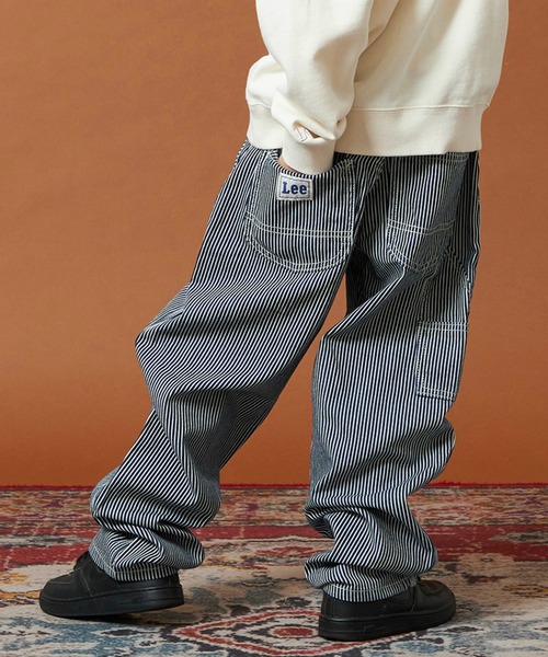 Lee(リー)の「Lee/リー【110-160cm】キッズ 本格ペインターパンツ(デニムパンツ・キッズ・ブルー/インディゴブルー/ストライプ・150/160/120/130/140/110)」の3枚目の写真