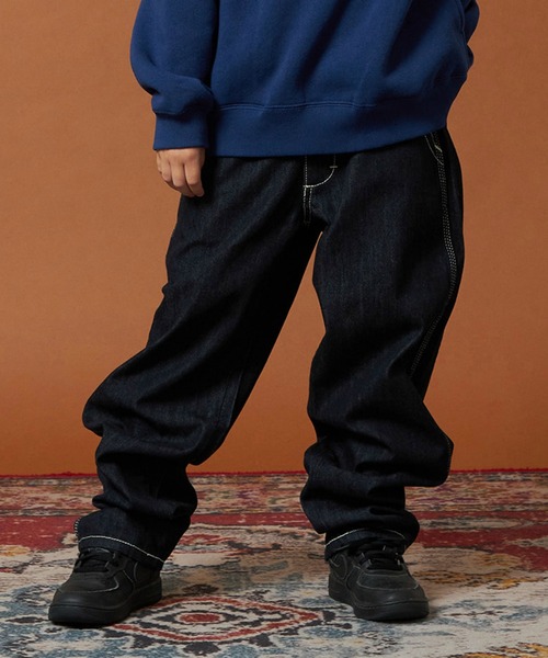 Lee(リー)の「Lee/リー【110-160cm】キッズ 本格ペインターパンツ(デニムパンツ・キッズ・ブルー/インディゴブルー/ストライプ・150/160/120/130/140/110)」の5枚目の写真