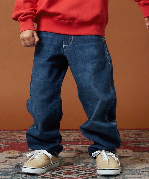 Lee(リー)の「Lee/リー【110-160cm】キッズ 本格ペインターパンツ(デニムパンツ・キッズ・ブルー/インディゴブルー/ストライプ・150/160/120/130/140/110)」の16枚目の写真