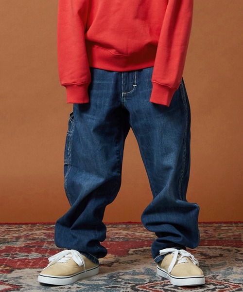 Lee リー デニムペインターパンツ Lee LEE リー ペインターパンツ デニム ヒッコリー ワイド