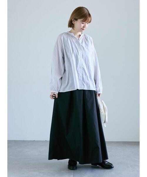 Lugnoncure（ルノンキュール）の「アソートスキッパーブラウス（シャツ/ブラウス・レディース・オフホワイト/ブルー/チャコールグレー/ベージュ・F）」の16枚目の写真