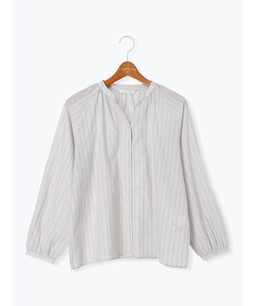 Lugnoncure（ルノンキュール）の「アソートスキッパーブラウス（シャツ/ブラウス・レディース・オフホワイト/ブルー/チャコールグレー/ベージュ・F）」の20枚目の写真