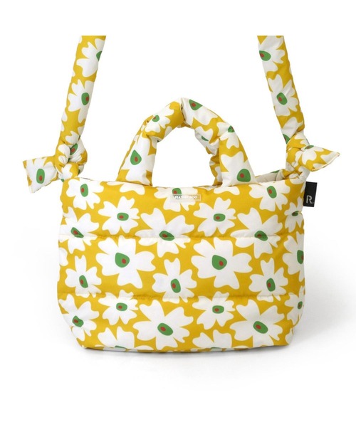 ROOTOTE(ルートート)の「ルートート / 限定 トートバッグ 2way ショルダーバッグ 軽量 ダウン 花柄 斜め掛け FE.デリ.フラワーRTG-A(ショルダーバッグ・レディース・グリーン/イエロー・FREE)」の4枚目の写真