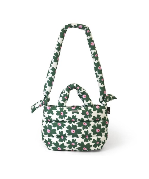 ROOTOTE(ルートート)の「ルートート / 限定 トートバッグ 2way ショルダーバッグ 軽量 ダウン 花柄 斜め掛け FE.デリ.フラワーRTG-A(ショルダーバッグ・レディース・グリーン/イエロー・FREE)」の5枚目の写真