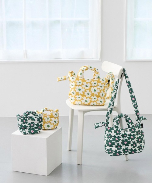 ROOTOTE(ルートート)の「ルートート / 限定 トートバッグ 2way ショルダーバッグ 軽量 ダウン 花柄 斜め掛け FE.デリ.フラワーRTG-A(ショルダーバッグ・レディース・グリーン/イエロー・FREE)」の21枚目の写真