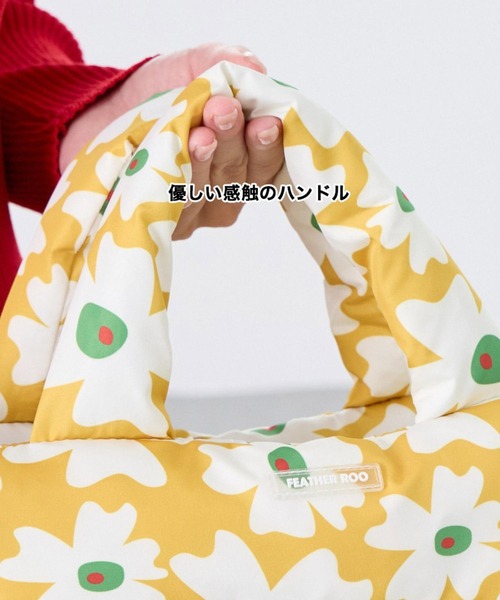 ROOTOTE(ルートート)の「ルートート / 限定 トートバッグ 2way ショルダーバッグ 軽量 ダウン 花柄 斜め掛け FE.デリ.フラワーRTG-A(ショルダーバッグ・レディース・グリーン/イエロー・FREE)」の11枚目の写真