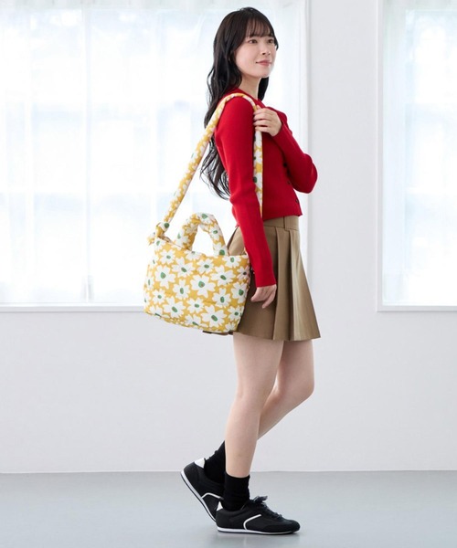 ROOTOTE(ルートート)の「ルートート / 限定 トートバッグ 2way ショルダーバッグ 軽量 ダウン 花柄 斜め掛け FE.デリ.フラワーRTG-A(ショルダーバッグ・レディース・グリーン/イエロー・FREE)」の14枚目の写真