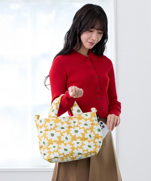 ROOTOTE(ルートート)の「ルートート / 限定 トートバッグ 2way ショルダーバッグ 軽量 ダウン 花柄 斜め掛け FE.デリ.フラワーRTG-A(ショルダーバッグ・レディース・グリーン/イエロー・FREE)」の19枚目の写真