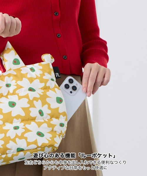ROOTOTE(ルートート)の「ルートート / 限定 トートバッグ 2way ショルダーバッグ 軽量 ダウン 花柄 斜め掛け FE.デリ.フラワーRTG-A(ショルダーバッグ・レディース・グリーン/イエロー・FREE)」の20枚目の写真