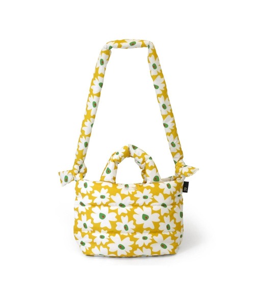 ROOTOTE(ルートート)の「ルートート / 限定 トートバッグ 2way ショルダーバッグ 軽量 ダウン 花柄 斜め掛け FE.デリ.フラワーRTG-A(ショルダーバッグ・レディース・グリーン/イエロー・FREE)」の3枚目の写真