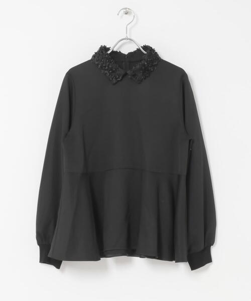 セール】F by ROSSO レースカラーペプラムブラウス（シャツ/ブラウス