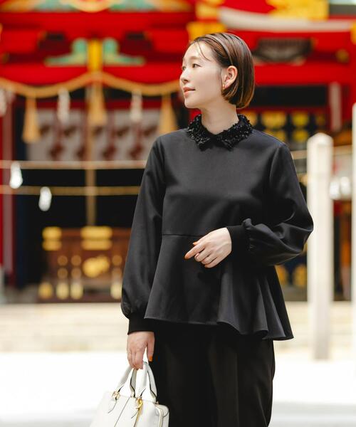 F by ROSSO ペプラムチュールカットソー F by ROSSO ペプラムチュールカットソー （Tシャツ）｜＊＊URBAN