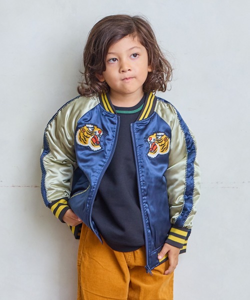 MARKEY'S(マーキーズ)の「スカジャン(スカジャン・キッズ・ピンク/ネイビー・100/140/130/120/110/90/150)」の1枚目の写真