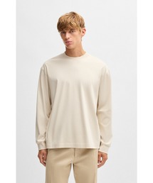 リラックスフィット ロングスリーブTシャツ シルケットコットン