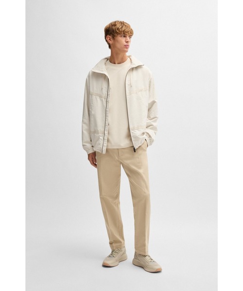 BOSS(ボス)の「リラックスフィット ロングスリーブTシャツ シルケットコットン(Tシャツ/カットソー・メンズ・ブラック/ホワイト・M/XXL/L/S/XL/XXXL)」の5枚目の写真