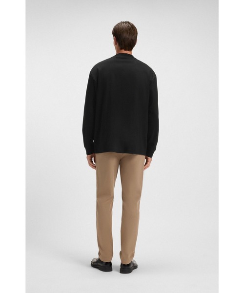 BOSS(ボス)の「リラックスフィット ロングスリーブTシャツ シルケットコットン(Tシャツ/カットソー・メンズ・ブラック/ホワイト・M/XXL/L/S/XL/XXXL)」の8枚目の写真