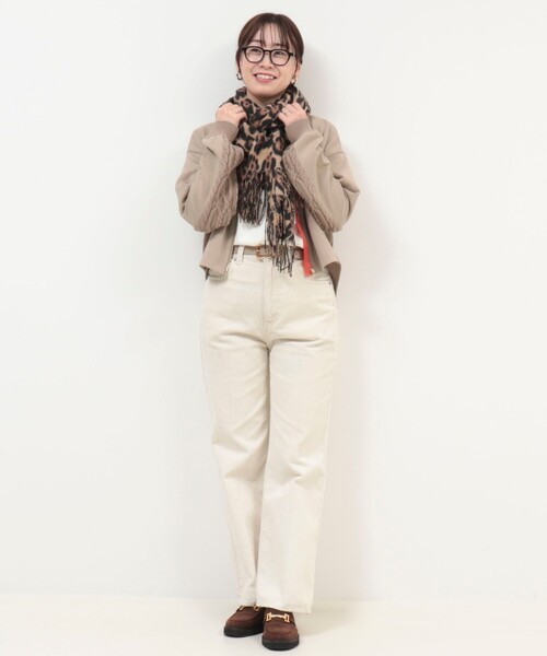 MICO COULIER（ミコクリエ）の「レオパードプリントストール（ストール/ショール・レディース・ブラウン系その他/ベージュ系その他・FREE）」の8枚目の写真