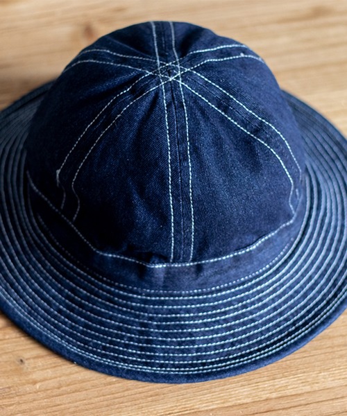 8(eight)(エイト)の「デニムファティーグハット(ハット・メンズ・インディゴブルー・7 1/4)」の5枚目の写真