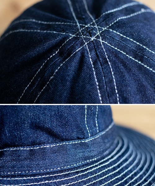 8(eight)(エイト)の「デニムファティーグハット(ハット・メンズ・インディゴブルー・7 1/4)」の4枚目の写真