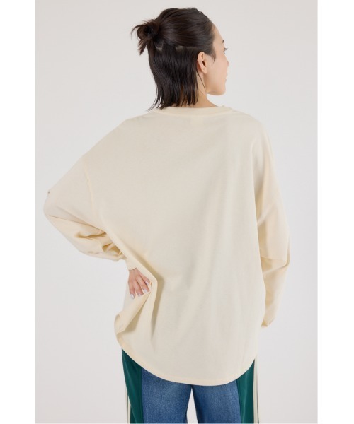 RODEO CROWNS WIDE BOWL(ロデオクラウンズワイドボウル)の「embroidery collegeロング Tシャツ(Tシャツ/カットソー・レディース・サックスブルー/ネイビー/アイボリー・FREE)」の16枚目の写真
