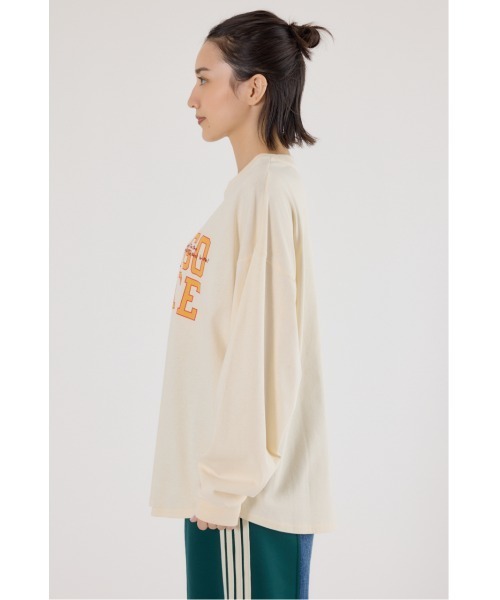 RODEO CROWNS WIDE BOWL(ロデオクラウンズワイドボウル)の「embroidery collegeロング Tシャツ(Tシャツ/カットソー・レディース・サックスブルー/ネイビー/アイボリー・FREE)」の20枚目の写真