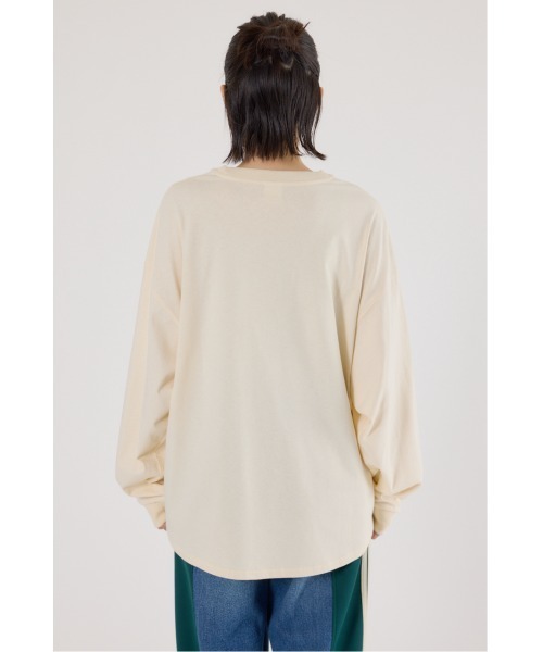 RODEO CROWNS WIDE BOWL(ロデオクラウンズワイドボウル)の「embroidery collegeロング Tシャツ(Tシャツ/カットソー・レディース・サックスブルー/ネイビー/アイボリー・FREE)」の21枚目の写真