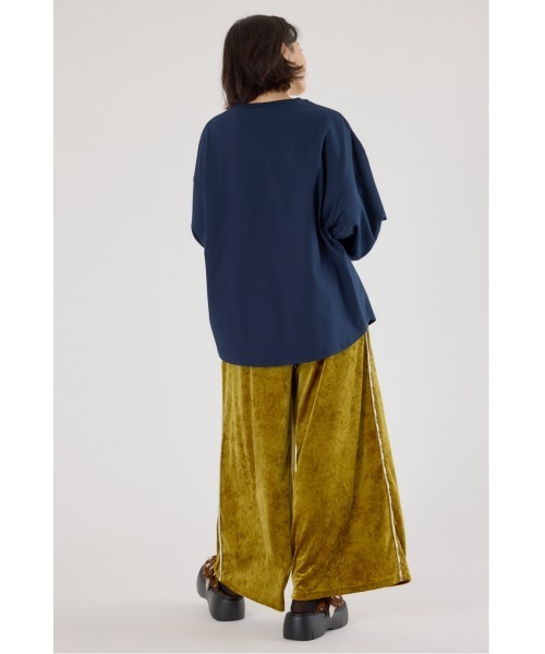 RODEO CROWNS WIDE BOWL(ロデオクラウンズワイドボウル)の「embroidery collegeロング Tシャツ(Tシャツ/カットソー・レディース・サックスブルー/ネイビー/アイボリー・FREE)」の8枚目の写真
