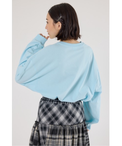 RODEO CROWNS WIDE BOWL(ロデオクラウンズワイドボウル)の「embroidery collegeロング Tシャツ(Tシャツ/カットソー・レディース・サックスブルー/ネイビー/アイボリー・FREE)」の11枚目の写真