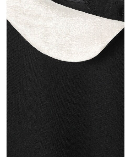 セール】mizuiro ind 衿付きサテンコクーンワンピース（ワンピース