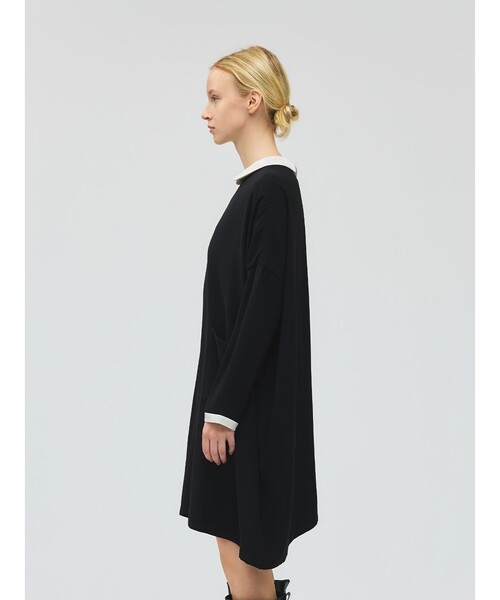 セール】mizuiro ind 衿付きサテンコクーンワンピース（ワンピース