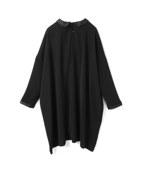 セール】mizuiro ind 衿付きサテンコクーンワンピース（ワンピース