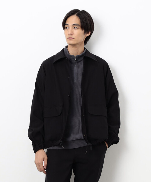 COMME CA ISM(コムサイズム)の「GUM ストレッチ コーチ ジャケット(ブルゾン・メンズ・ブラック/カーキ・LARGE/MEDIUM)」の5枚目の写真