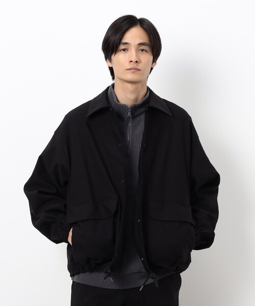 COMME CA ISM(コムサイズム)の「GUM ストレッチ コーチ ジャケット(ブルゾン・メンズ・ブラック/カーキ・LARGE/MEDIUM)」の6枚目の写真