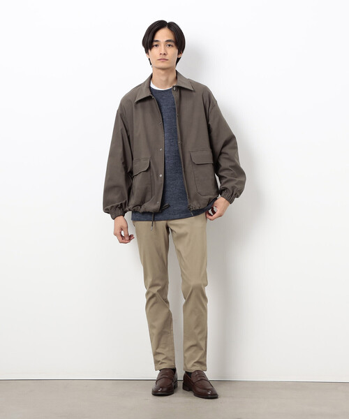 COMME CA ISM(コムサイズム)の「GUM ストレッチ コーチ ジャケット(ブルゾン・メンズ・ブラック/カーキ・LARGE/MEDIUM)」の9枚目の写真