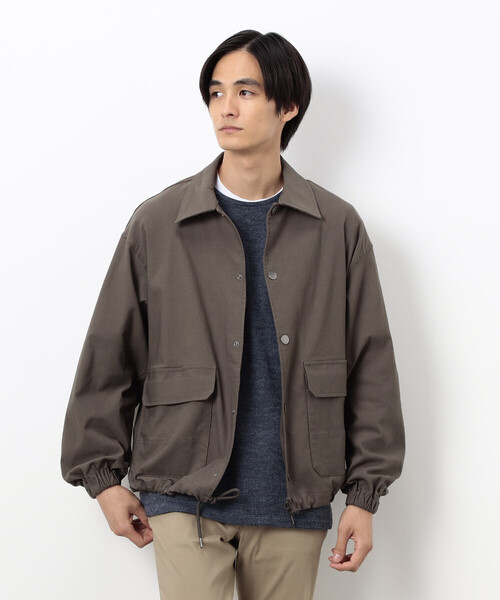 COMME CA ISM(コムサイズム)の「GUM ストレッチ コーチ ジャケット(ブルゾン・メンズ・ブラック/カーキ・LARGE/MEDIUM)」の12枚目の写真