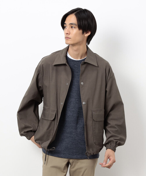 COMME CA ISM(コムサイズム)の「GUM ストレッチ コーチ ジャケット(ブルゾン・メンズ・ブラック/カーキ・LARGE/MEDIUM)」の13枚目の写真