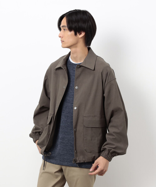COMME CA ISM(コムサイズム)の「GUM ストレッチ コーチ ジャケット(ブルゾン・メンズ・ブラック/カーキ・LARGE/MEDIUM)」の14枚目の写真