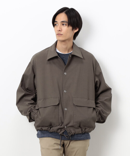 COMME CA ISM(コムサイズム)の「GUM ストレッチ コーチ ジャケット(ブルゾン・メンズ・ブラック/カーキ・LARGE/MEDIUM)」の15枚目の写真