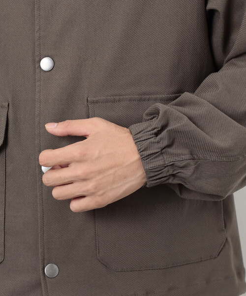 COMME CA ISM(コムサイズム)の「GUM ストレッチ コーチ ジャケット(ブルゾン・メンズ・ブラック/カーキ・LARGE/MEDIUM)」の20枚目の写真