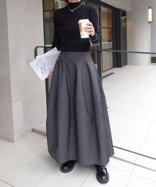 CORNERS（コーナーズ）の「バレルデザインデニムスカート（デニムスカート・レディース・ブラック/ブルー・マルチサイズ）」の7枚目の写真