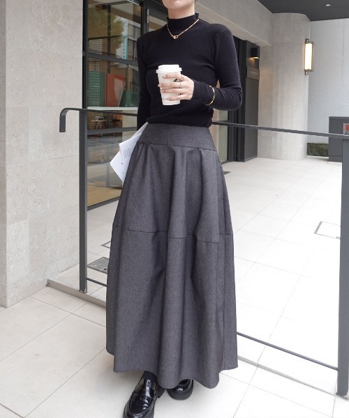 CORNERS（コーナーズ）の「バレルデザインデニムスカート（デニムスカート・レディース・ブラック/ブルー・マルチサイズ）」の8枚目の写真