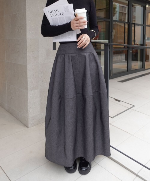 CORNERS（コーナーズ）の「バレルデザインデニムスカート（デニムスカート・レディース・ブラック/ブルー・マルチサイズ）」の10枚目の写真