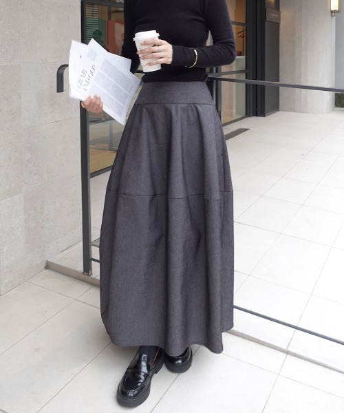 CORNERS（コーナーズ）の「バレルデザインデニムスカート（デニムスカート・レディース・ブラック/ブルー・マルチサイズ）」の11枚目の写真