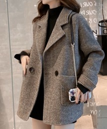 deux amour（ドゥーザムール）の「ツイードダブルジャケット（その他アウター・レディース）」